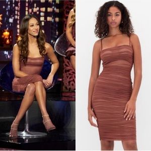 Aritzia Babaton Ruched Mesh Dress